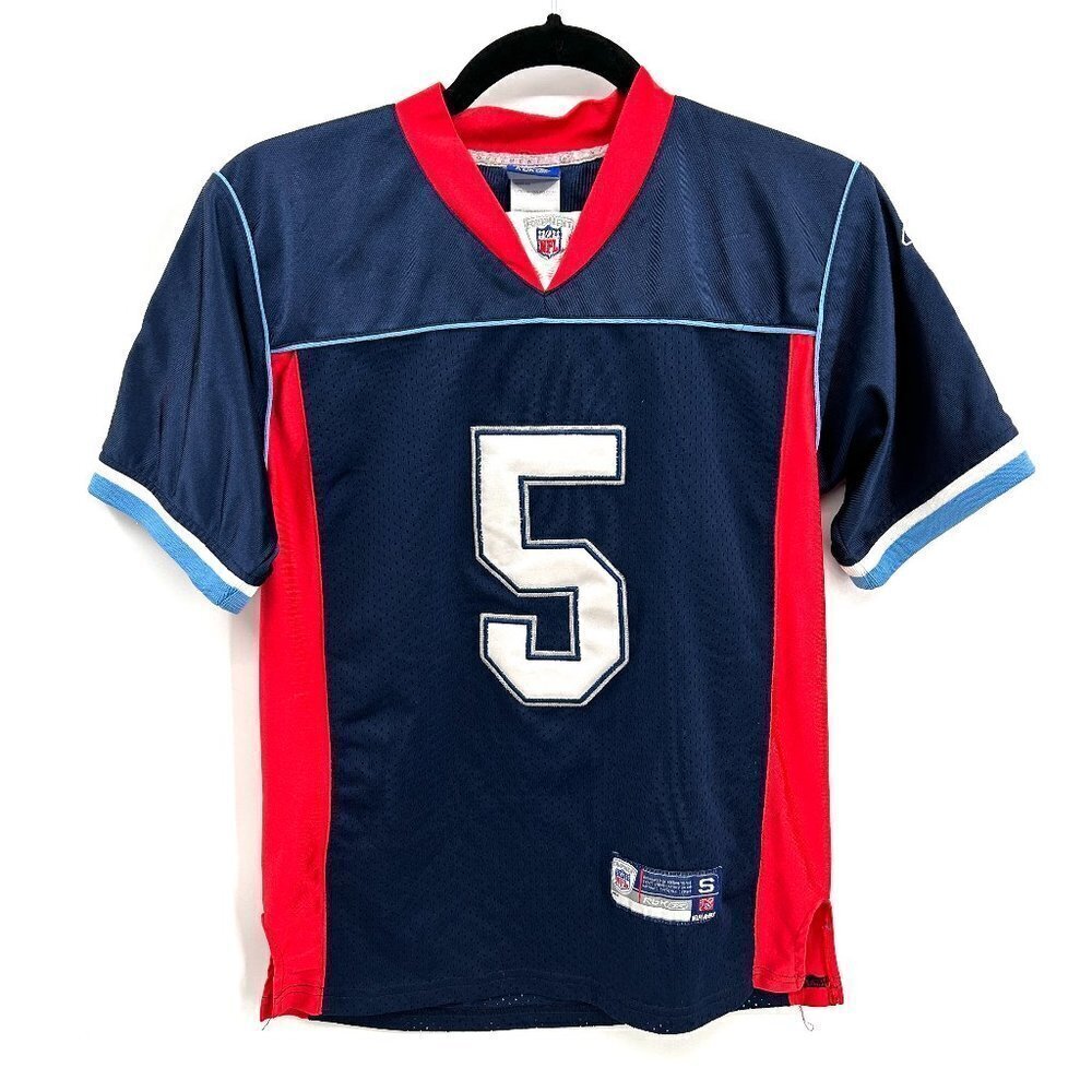 REEBOK NFL Bills Trent Edwards 5 Stitched Blue Red White Kids Jersey Size Small